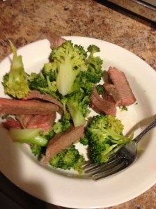 steak & broccoli