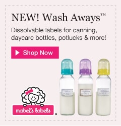 Mabel’s Labels Wash Away Labels