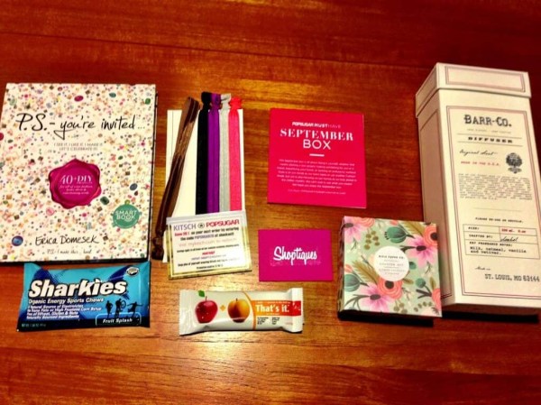 September Popsugar Must Have Box Review photo