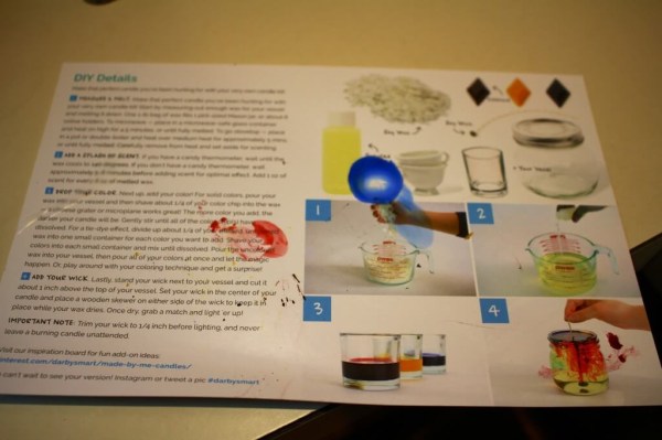 Darby Smart Soy Candle Kit Instructions (after working obviously!)