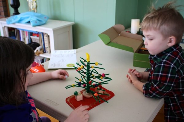 Placing the final ornaments!