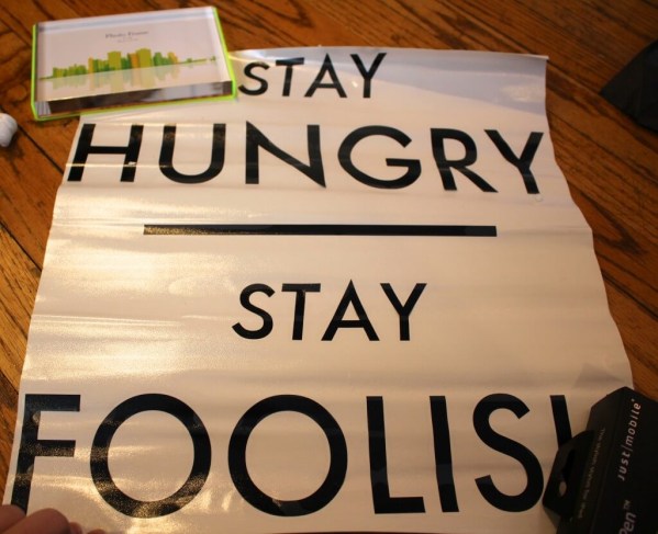 Stay Hungry Stay Foolish Wall Sticker