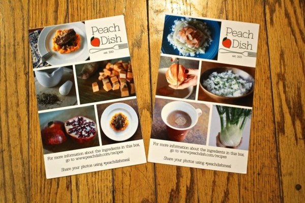 PeachDish Info Cards