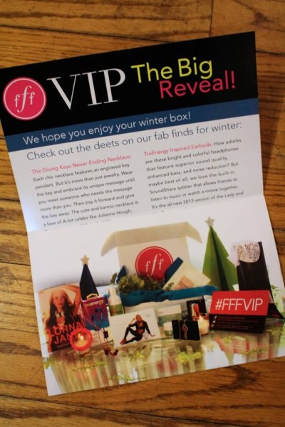 FabFitFun VIP Info Card