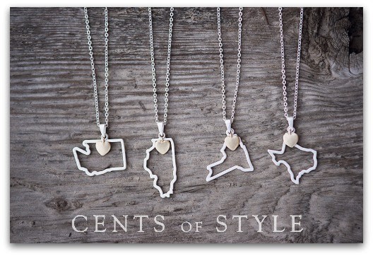 state outline necklaces