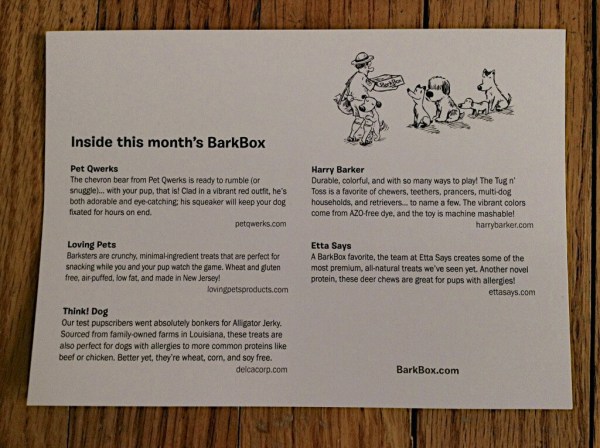 Barkbox Info Card