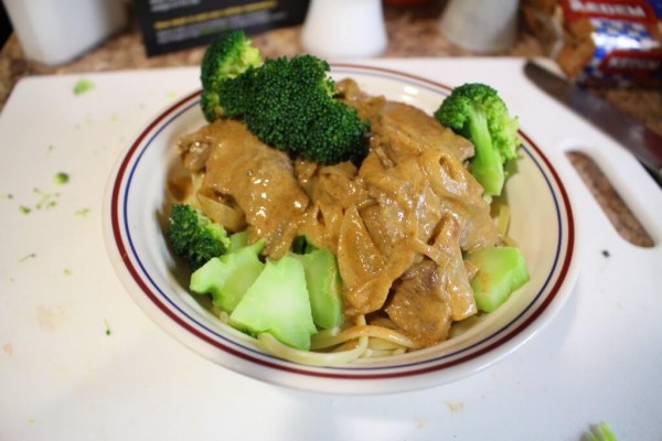 Classic Beef Stroganoff with Broccoli - Meal