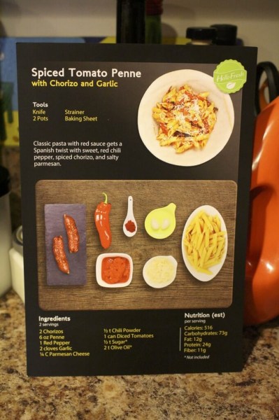 Spiced Tomato Penne with Chorizo and Garlic - Recipe