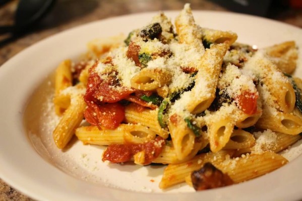 Spiced Tomato Penne with Chorizo and Garlic - Meal