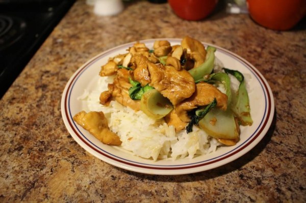 Teriyaki Chicken with Coconut Rice and Bok Choy