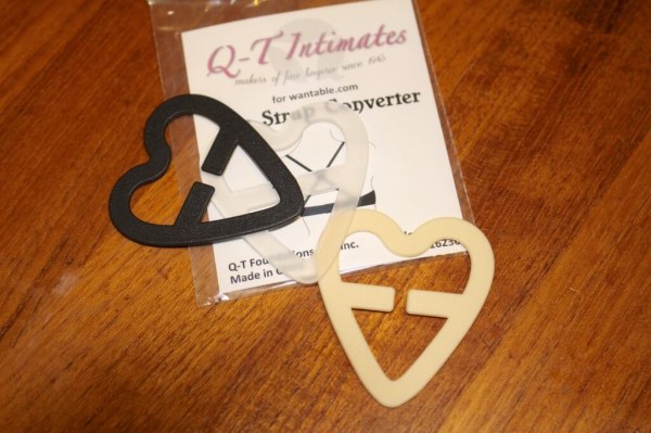 Q-T Intimates Heart Bra Clips