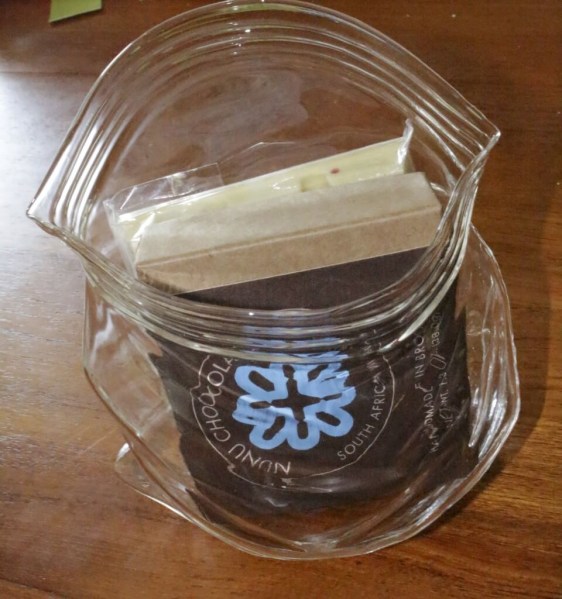 Unzipped Glass Snack Bag