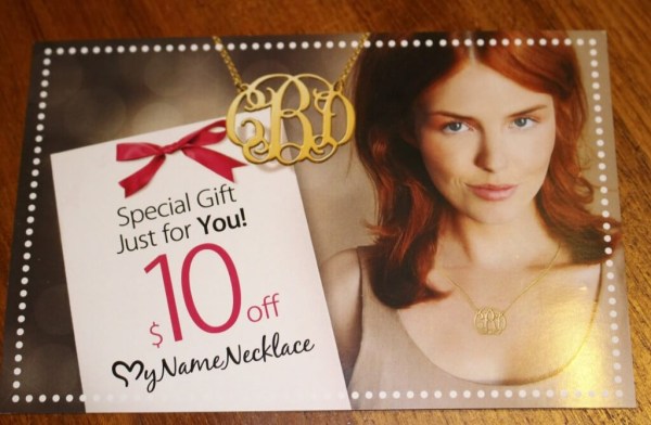 My Name Necklace Coupon