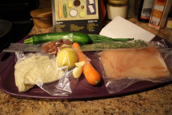 Mahi Mahi en Papillote with Sun-Dried Tomato Risotto - Ingredients