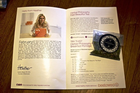 Info Booklet & Tea