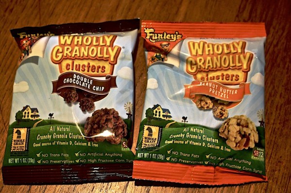 Funley’s Wholly Granolly Clusters Double Chocolate Chip and Peanut Butter Pretzel