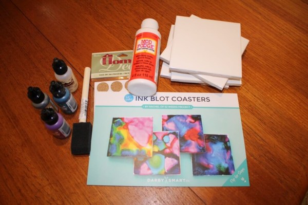 Darby Smart to DIY For - Ink Blot Coasters