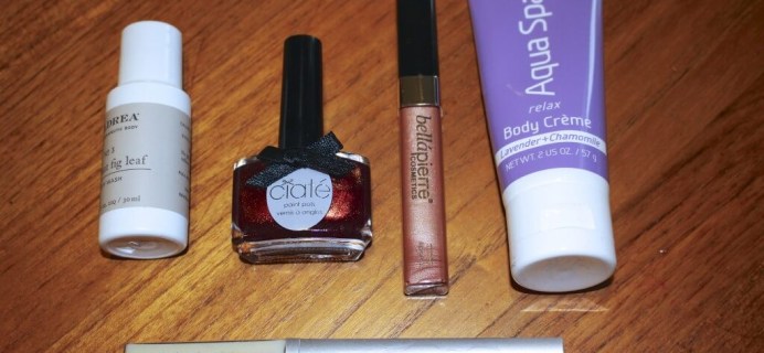 April 2014 Glossybox Review + Coupon + May Glossybox Spoiler!
