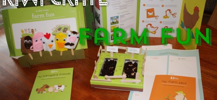 Kiwi Crate May 2014 Farm Fun Review & $10 Coupon + Kiwi Crate Summer Adventure Series Preview!