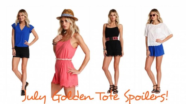 july golden tote spoilers shorts and rompers