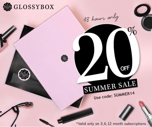 Glossybox Sale Off Coupon Code 48 Hours Only Hello Subscription