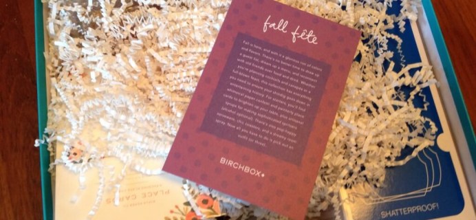 Birchbox Fall Fête Box Review & New 25% Off Coupon! Plus September Box Peek