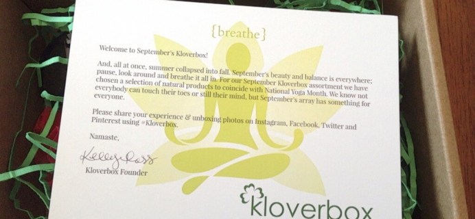 September 2014 #KloverBox Review – Green & Eco-Friendly Subscription Box
