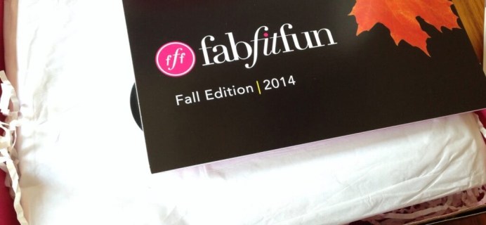 FabFitFun VIP Fall 2014 Subscription Box Review + $10 Coupon