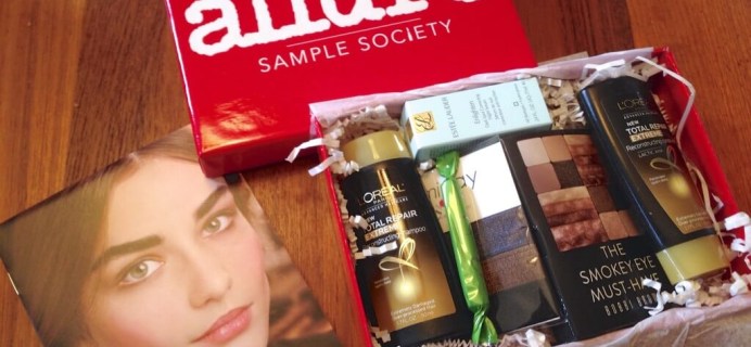 October 2014 Allure Sample Society Beauty Subscription Box Review