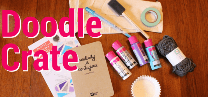Doodle Crate Review – “Painted Canvas Pouches”