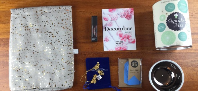 December 2014 Popsugar Must Have Box Review + $15  Coupon #musthavebox