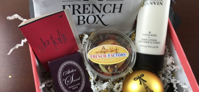 December 2014 French Box Review + $10 Coupon