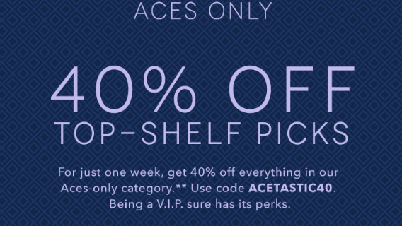 Birchbox Aces Only Sale – 40% Off Aces Items!