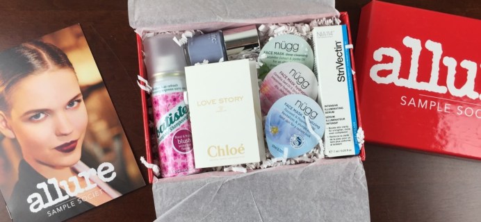 February 2015 Allure Sample Society Beauty Box Review & Coupon