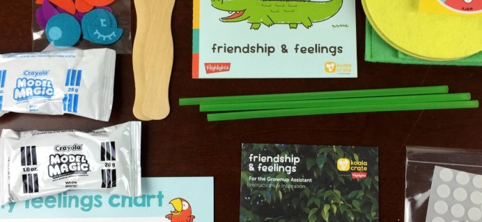 Koala Crate Review –   “Friends & Feelings” – Preschooler Subscription Box