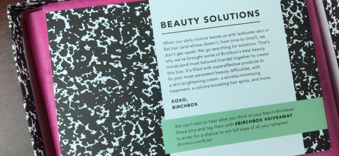 March 2015 Birchbox Review & $10 Coupon