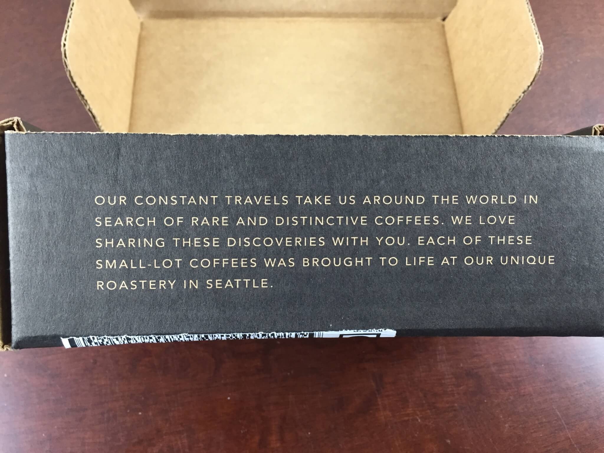 Starbucks Reserve Coffee Subscription Box May 2015 Review Hello Subscription