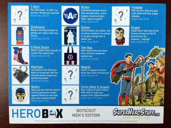 February 15 Hero Box Review Superhero Boy Scouts Hello Subscription