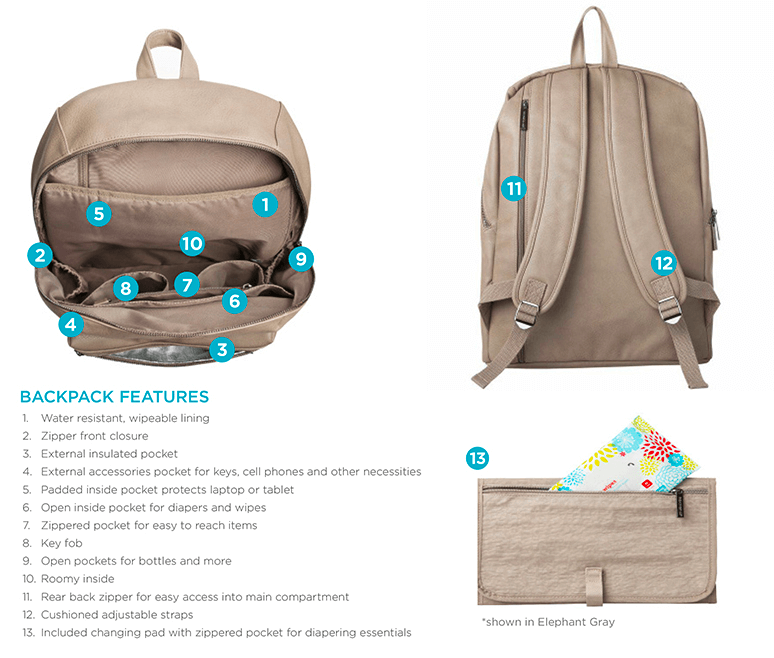 Honest company city outlet backpack