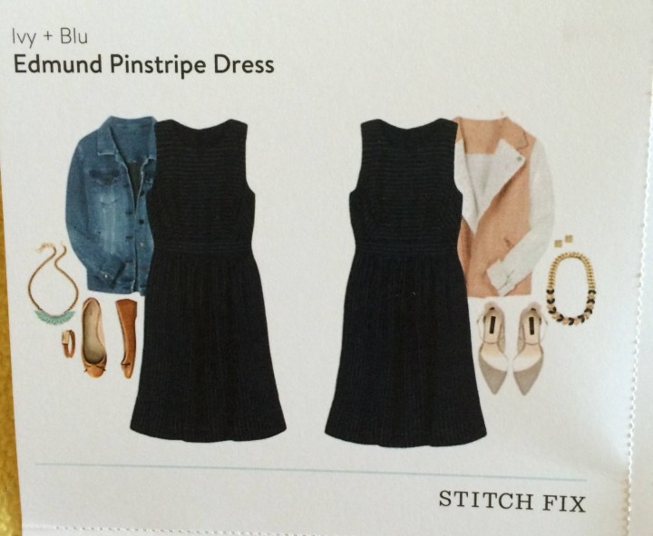 Ivy + Blu Edmund Pinstripe Dress card