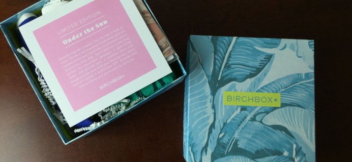 Birchbox Limited Edition Under The Sun Box Review, Coupons, Giveaway!