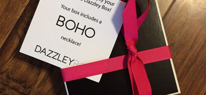 Dazzley Box Review – April 2015 Boho – Jewelry Subscription Box