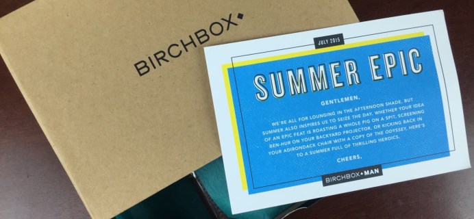 Birchbox Man Subscription Box Review & Coupon – July 2015