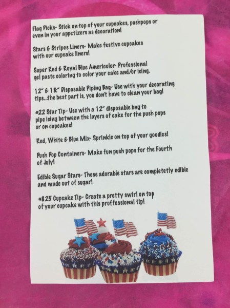 cupcake dazzle review june 2015 information card