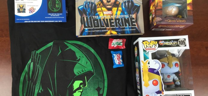 June 2015 Geek Me Box Subscription Review