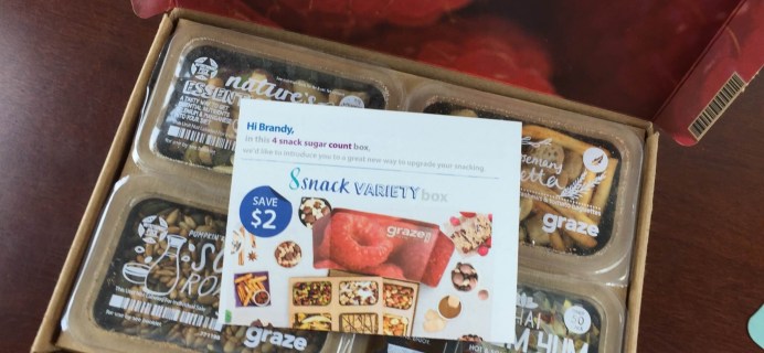 Graze Sugar Count Snack Subscription Box Review & Free Trial Box
