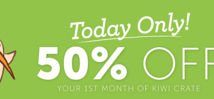 Kiwi Crate Flash Sale! 50% Off + Doodle Crate, Tinker Crate, & Koala Crate!