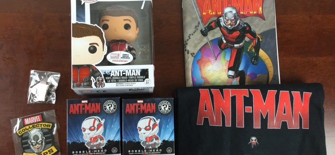 June 2015 Marvel Collector Corps Subscription Box Review: Ant-Man