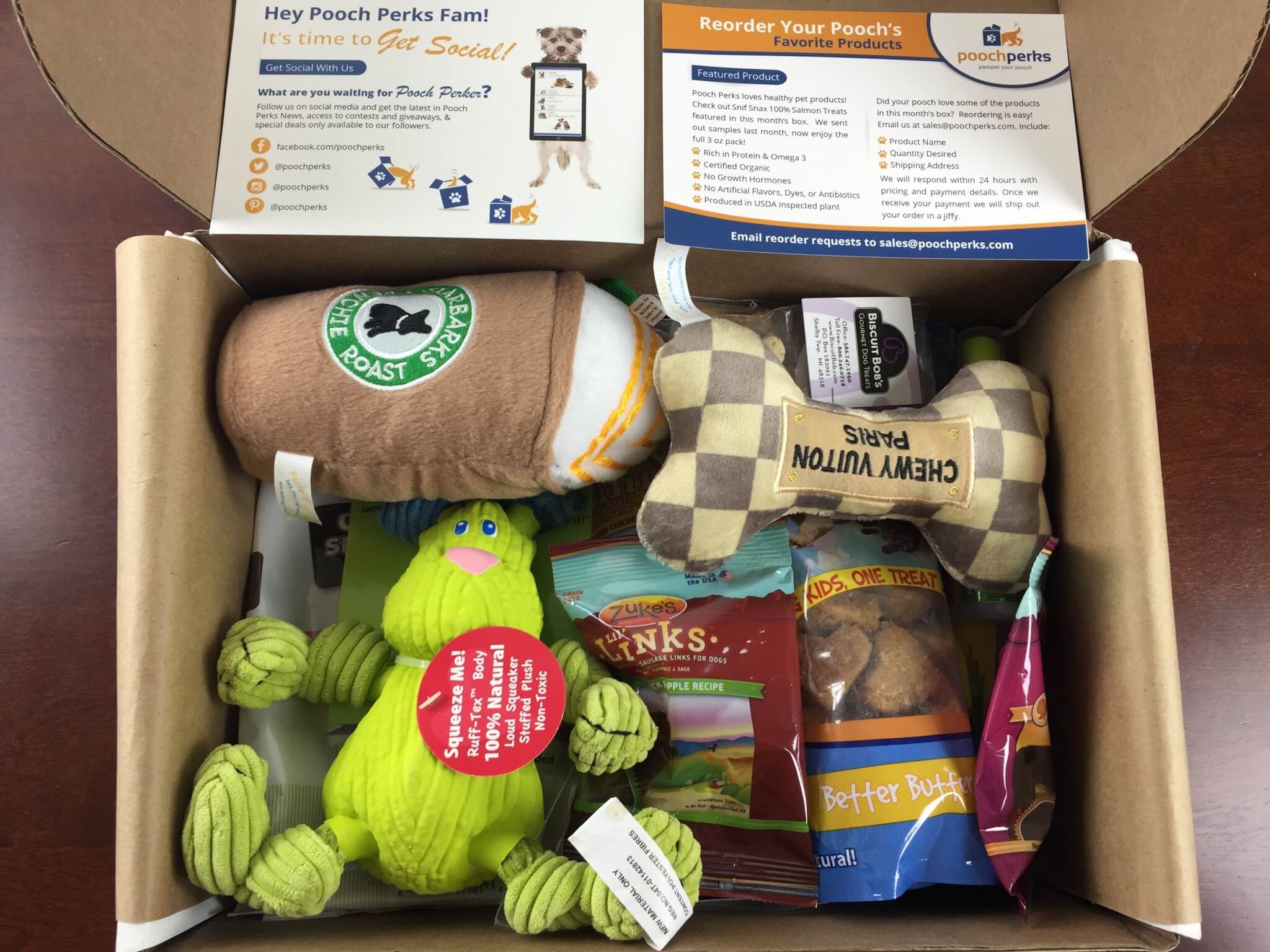 Pooch Perks Dog Subscription Box Review & Coupon June 2015 Hello