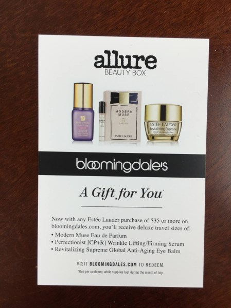 allure beauty box july 2015 offer